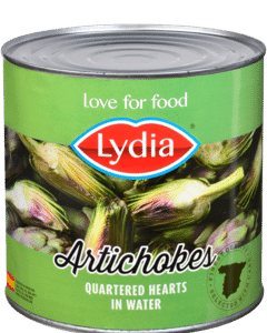 LYDIA Kwarten Artisjokkenh. in water Spaans   2650ml