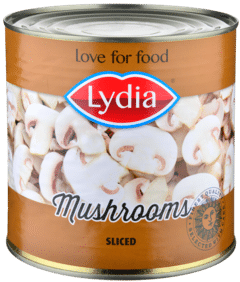 0304 LYDIA Champignons gesneden III-klasse 2650ml - Afbeelding 1