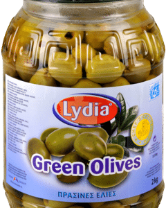 LYDIA Gr. Groene Olijven S.Collosal z.Pit   1,8kg