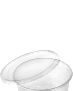 D.P. Sausbakje + Deksel transp. PP 80cc hoog   10x50st COMBI