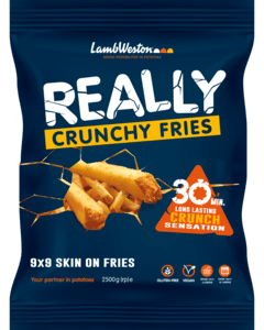 LAMB WESTON LWF902 Really Crunchy Fries Skin On 9x9mm DV   4x2,5kg